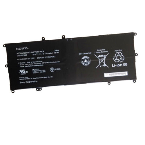 VGP-BPS40 New Genuine Sony Vaio Flip SVF 15A SVF15N17CXB SVF15N18PXB SVF15N28PXB Battery 48Wh - LaptopBatteries.ca