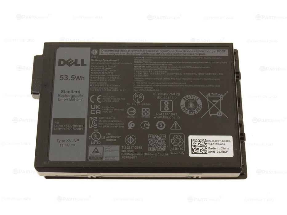 XVJNP New Genuine Dell Latitude 7330 Rugged Extreme Battery 53.5WH - LaptopBatteries.ca